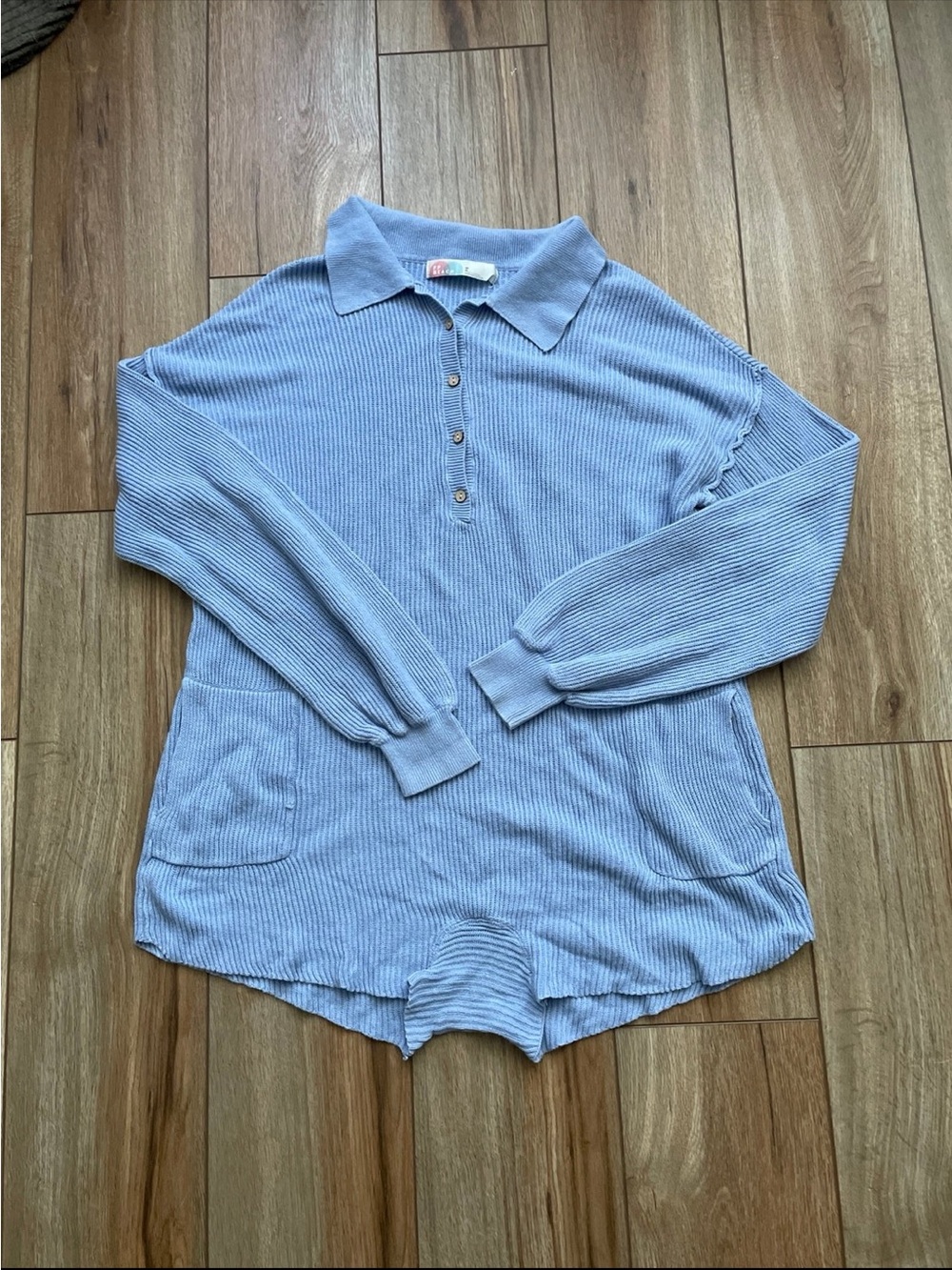 Free People Beach Picnic Knit Sweater Romper Medium